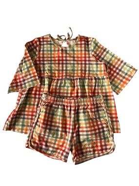 Alice + Ames plaid bloom set